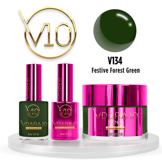 V134 Festive Forest Green